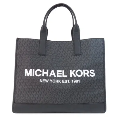 Pre-owned Michael Kors Black Pvc Tote Bag ()