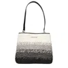 Michael Kors Black Raffia Shoulder Bags In Pattern