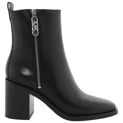 Michael Kors Black Regan Mid Heeled Ankle Boots