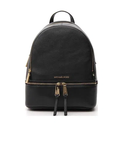Michael Kors Black Rhea Medium Backpack