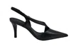 Michael Kors Black Slingback Shoes With Pointed Toe In Black