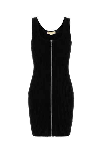 Michael Kors Black Stretch Viscose Blend Dress