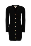 Michael Kors Black Stretch Viscose Blend Dress In Black