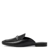 Michael Kors Black Tiffanie Leather Flat Mules In Black