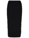 Michael Kors Black Viscose Blend Skirt In Black