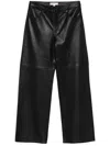 Michael Kors Black Leather Pants In Black