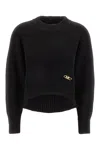Michael Kors Black Wool Blend Sweater In Black