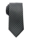 Michael Kors Blair Textured Dot Silk Tie In Grey