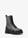 Michael Kors Blake Mk2000 Logo Jacquard Combat Boot