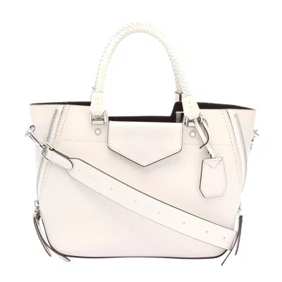 Michael Kors Blakely Leather Handbag In White