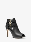 Michael Kors Blaze Open-toe Ankle Boot In Black