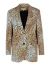 Michael Kors Single-breasted Two-button Blazer In Brown