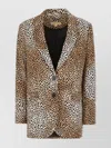 Michael Kors Single-breasted Two-button Blazer In Red