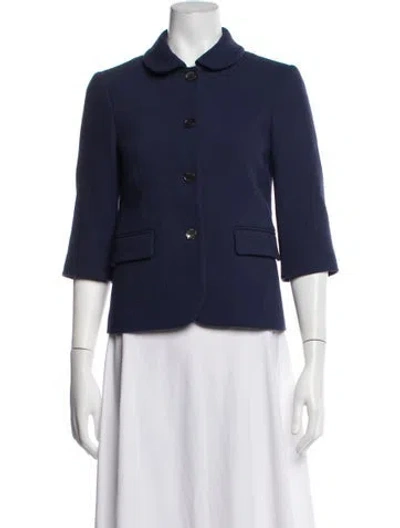 Pre-owned Michael Kors Blazer In Blue