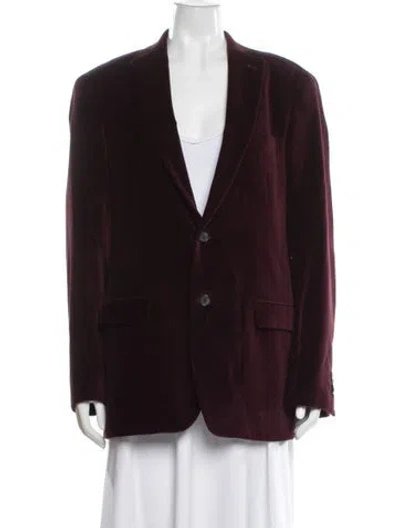 Pre-owned Michael Kors Blazer In Burgundy