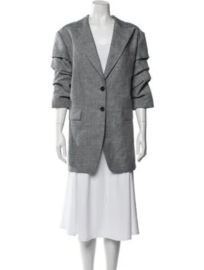 Pre-owned Michael Kors Blazer In Gray