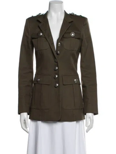 Pre-owned Michael Kors Blazer In Green