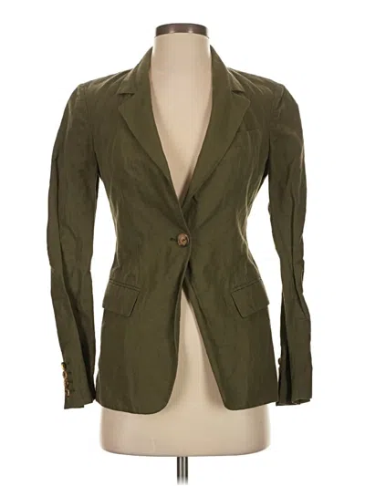 Pre-owned Michael Kors Blazer Jacket In Green