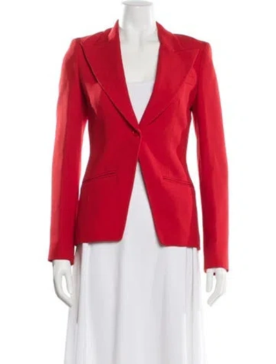 Pre-owned Michael Kors Blazer In Red