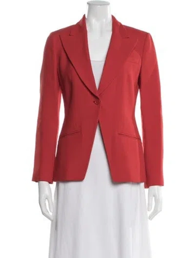 Pre-owned Michael Kors Blazer In Red