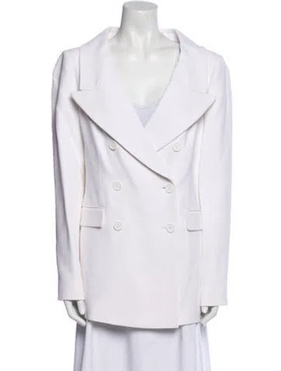 Pre-owned Michael Kors Blazer In White