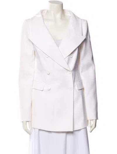 Pre-owned Michael Kors Blazer In White