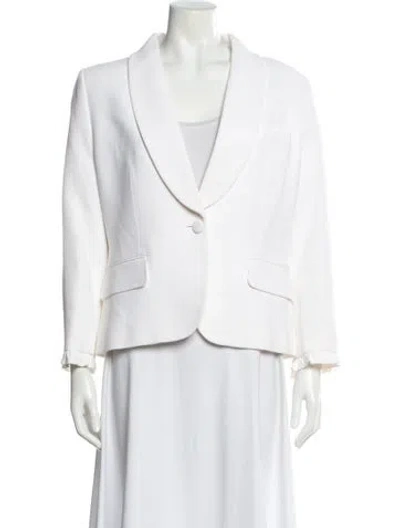 Pre-owned Michael Kors Blazer In White