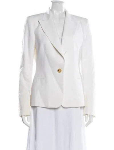 Pre-owned Michael Kors Blazer In White
