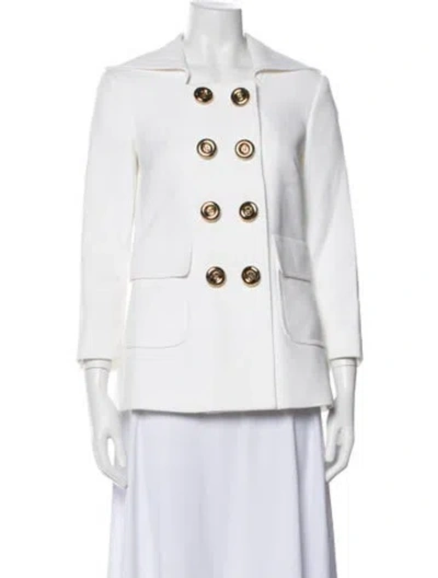 Pre-owned Michael Kors Blazer In White