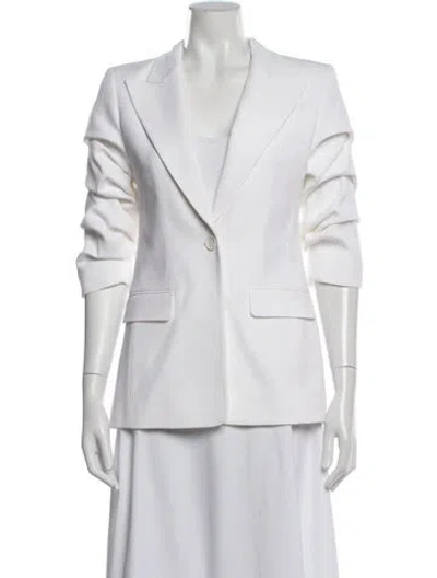 Pre-owned Michael Kors Blazer In White