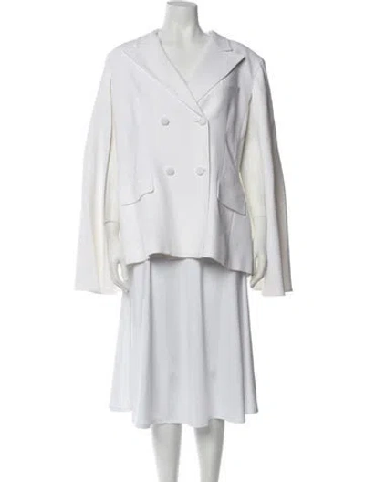 Pre-owned Michael Kors Blazer In White