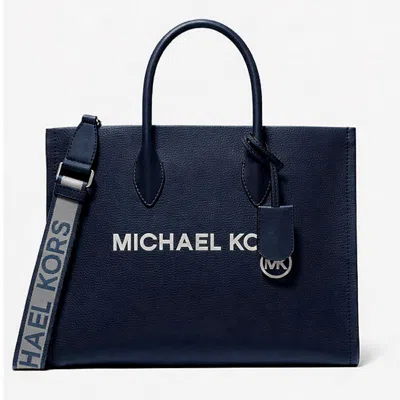 Michael Kors Blue Fur Shoulder Bag