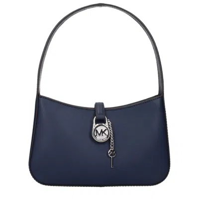Michael Kors Blue Fur Shoulder Bag