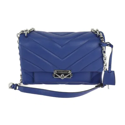 Pre-owned Michael Kors Blue Leather Handbag Shoulder Bag Tote Bag ()