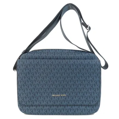 Pre-owned Michael Kors Blue Pvc Shoulder Bag ()