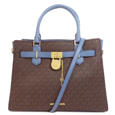 Pre-owned Michael Kors Blue Pvc Tote Bag () In Multi