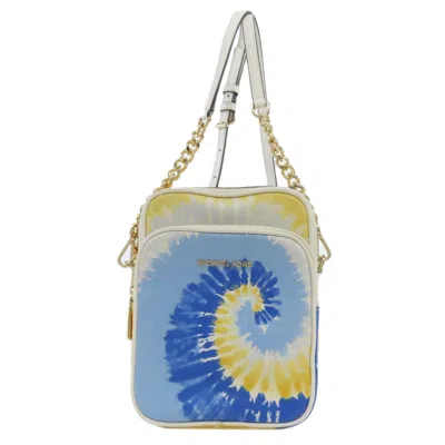 Pre-owned Michael Kors Blue White Yellow Pvc Shoulder Bag ()
