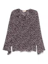 Michael Kors Georgette Blouse In Black