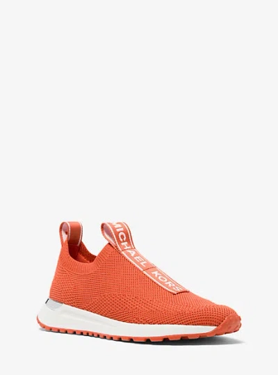 Michael Kors Bodie Knit Slip-on Sneaker In Red