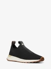 Michael Kors Bodie Studded Mesh Slip-on Trainer In Black