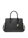 Michael Kors Structured Shoulder Bags With Detachable Strap And Top Handles In Black