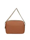 Michael Kors Leather Shoulder Bag With Chain Strap
