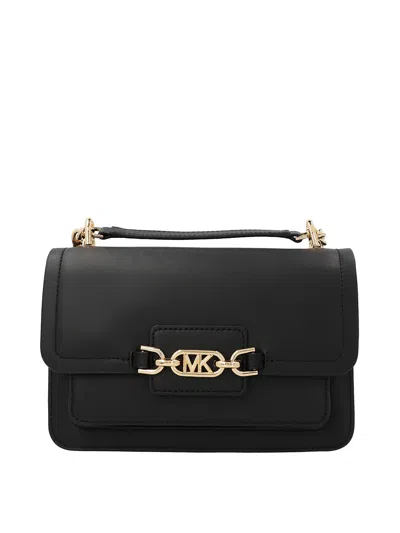 Michael Kors Bolsa De Hombro - Heather In Negro