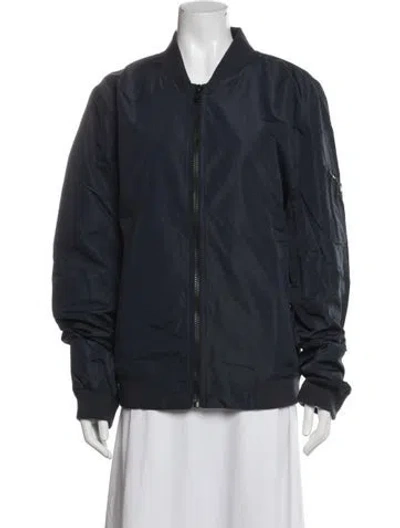 Pre-owned Michael Kors Bomber Jacket W/ Tags In Blue