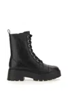 Michael Kors Black Leather Blake Ankle Boots In Black
