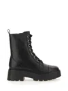 Michael Kors Black Leather Blake Ankle Boots In Black