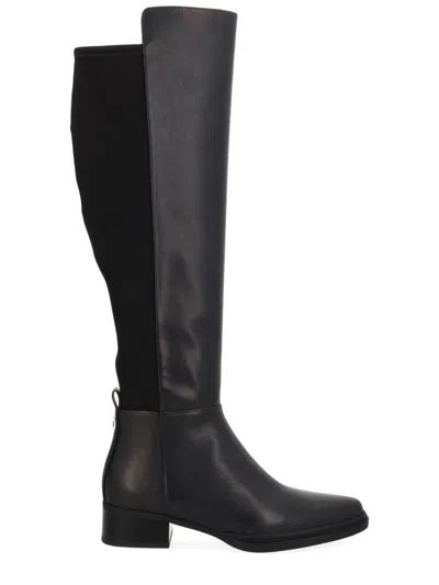 Michael Kors Lex Wide Calf Tall Boots In Black