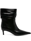 Michael Kors High Heel Short Boots In Black