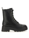Michael Kors Black Leather Blake Ankle Boots In Black