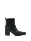 Michael Kors Lex Black Heeled Ankle Boot In Black